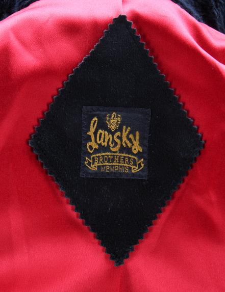 Elvis Presley Red Corduroy suit label