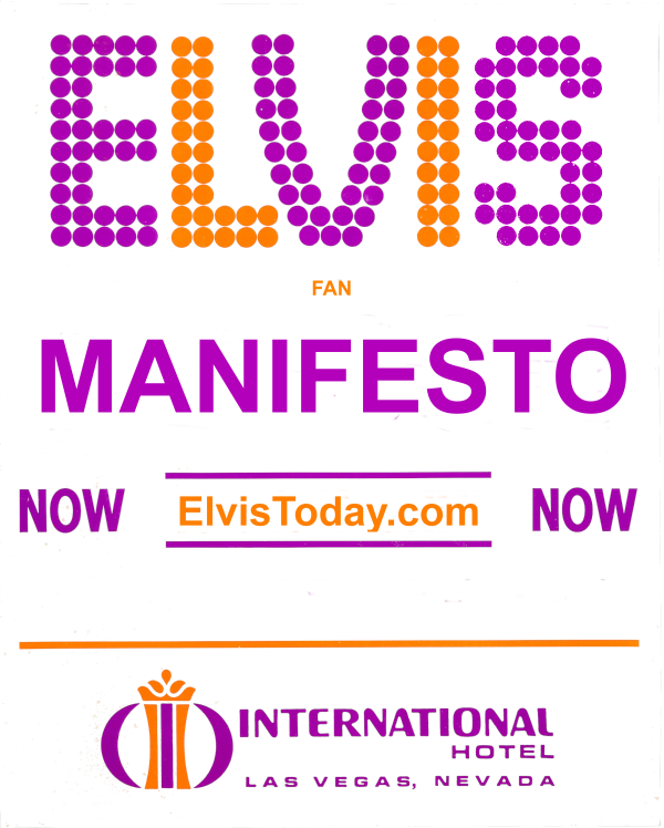 Elvis Fan Manifesto